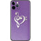 Purple Glitter Musical Heart iPhone 11 Pro Skin