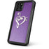 Purple Glitter Musical Heart iPhone 11 Pro Waterproof Case
