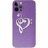 Purple Glitter Musical Heart iPhone 12 Pro Max Skin
