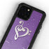 Purple Glitter Musical Heart iPhone 12 Pro Waterproof Case