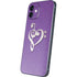 Purple Glitter Musical Heart iPhone 12 Skin