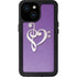 Purple Glitter Musical Heart iPhone 13 Mini Waterproof Case