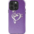 Purple Glitter Musical Heart iPhone 13 Pro Impact Case