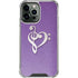 Purple Glitter Musical Heart iPhone 13 Pro Max Clear Case