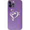 Purple Glitter Musical Heart iPhone 13 Pro Max Skin
