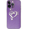 Purple Glitter Musical Heart iPhone 13 Pro Skin