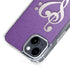 Purple Glitter Musical Heart iPhone 15 Plus MagSafe Case
