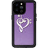 Purple Glitter Musical Heart iPhone 14 Pro Max Waterproof Case