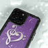 Purple Glitter Musical Heart iPhone 14 Pro Max Waterproof Case