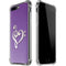 Purple Glitter Musical Heart iPhone 7/8 Plus Clear Case