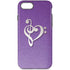 Purple Glitter Musical Heart iPhone 7 Pro Case