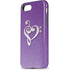 Purple Glitter Musical Heart iPhone 7 Pro Case