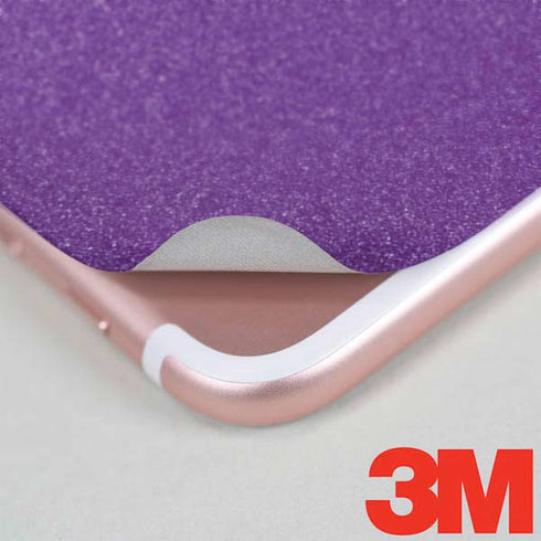 Purple Glitter Musical Heart iPhone 7 Skin