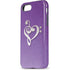 Purple Glitter Musical Heart iPhone 8 Pro Case