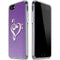 Purple Glitter Musical Heart iPhone SE (2nd & 3rd Gen) Clear Case