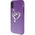 Purple Glitter Musical Heart iPhone X Pro Case