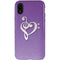 Purple Glitter Musical Heart iPhone XR Pro Case