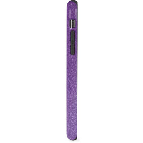 Purple Glitter Musical Heart iPhone XR Pro Case