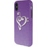 Purple Glitter Musical Heart iPhone XS Pro Case