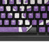 Purple Glitter Musical Heart K95 RGB PLATINUM Mechanical Gaming Keyboard Skin