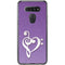 Purple Glitter Musical Heart LG K51/Q51 Clear Case