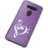 Purple Glitter Musical Heart LG K51/Q51 Clear Case