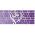Purple Glitter Musical Heart Magic Keyboard Skin