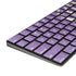 Purple Glitter Musical Heart Magic Keyboard with Numeric Keypad Skin