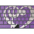 Purple Glitter Musical Heart Magic Keyboard with Numeric Keypad Skin