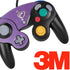 Purple Glitter Musical Heart Nintendo GameCube Controller Skin