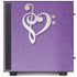 Purple Glitter Musical Heart NZXT H510 Compact ATX Mid-Tower Case Skin