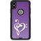 Purple Glitter Musical Heart Otterbox Commuter iPhone Skin