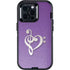 Purple Glitter Musical Heart Otterbox Defender iPhone Skin
