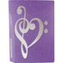 Purple Glitter Musical Heart PS5 Console Skin