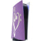 Purple Glitter Musical Heart PS5 Digital Edition Console Skin