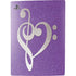 Purple Glitter Musical Heart PS5 Digital Edition Console Skin