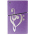 Purple Glitter Musical Heart PS5 Slim Digital Edition Console Skin