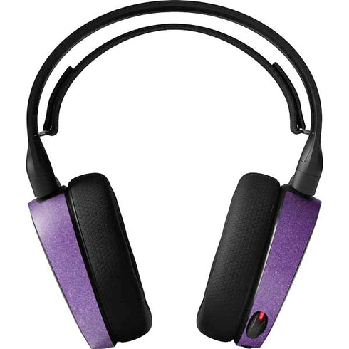 Purple Glitter Musical Heart SteelSeries Arctis 3 Skin