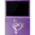 Purple Glitter Musical Heart Surface Pro 7 Skin