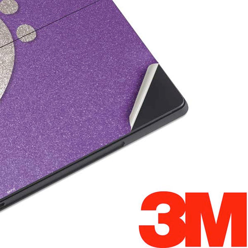 Purple Glitter Musical Heart Surface Pro 7 Skin
