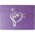 Purple Glitter Musical Heart Surface Pro 8 Skin