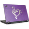 Purple Glitter Musical Heart Lenovo ThinkPad Skin