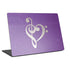 Purple Glitter Musical Heart Universal Laptop 11in (8.8 x 6.2in) Skin