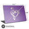 Purple Glitter Musical Heart Universal Laptop 15in (12.2 x 8.8in) Skin