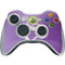 Purple Glitter Musical Heart Xbox 360 Wireless Controller Skin