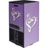 Purple Glitter Musical Heart Xbox Series X Console Skin