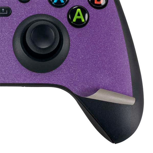 Purple Glitter Musical Heart Xbox Series X Controller Skin