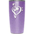 Purple Glitter Musical Heart Yeti 20oz Tumbler Skin