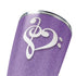 Purple Glitter Musical Heart Yeti 20oz Tumbler Skin