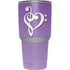 Purple Glitter Musical Heart Yeti 30oz Rambler Tumbler Skin
